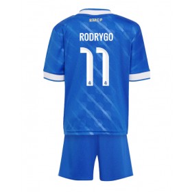 Real Madrid Rodrygo Goes #11 Tredje skjorte til barn 2025-26 Kortermet (+ korte bukser)